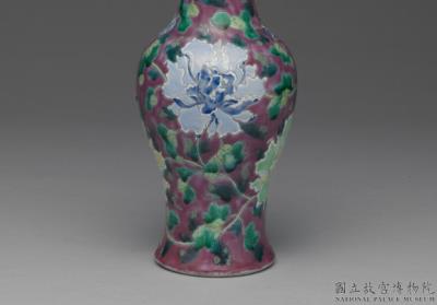 图片[2]-Vase with peony decoration in falangcai enamels, Qing dynasty, Kangxi reign (1622-1722)-China Archive